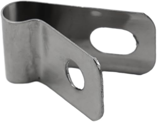 Morsetti per filo di recinzione, clip di montaggio per recinzioni agricole, clip in acciaio inossidabile con viti, clip per cavi, clip per recinzioni in legno e metallo (materiale alluminio: 100 clip - Honorern