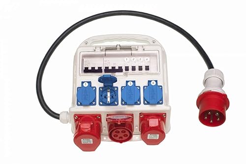 Pannello di Distribuzione di Energia Ingresso: 32A - Uscita: 4x230V,2x400V 16A,1x400V 32A Potenza con Sicurezza … - Honorern