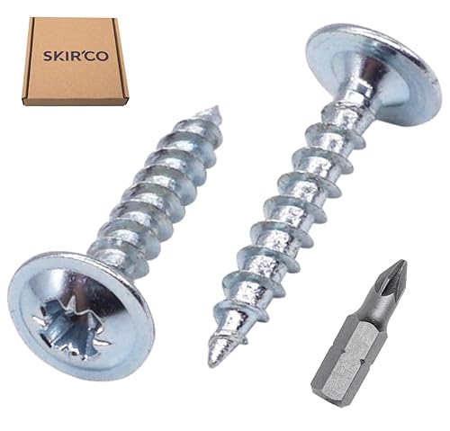 SKIR'CO 300 viti in acciaio zincato 3,5 x 16 mm argento legno viti in metallo, testa wafer, Pozidriv, autofilettanti - Honorern