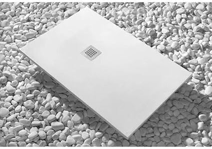 Piatto Doccia 80X180 cm Slim Bianco In Resina Sintetica e Polvere Di Marmo Con Piletta In Omaggio - Honorern