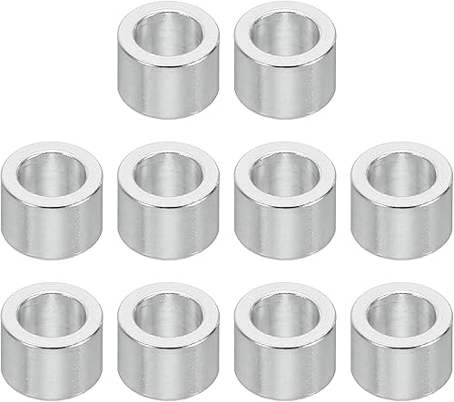 M5 Distanziali in Alluminio, 10pz Distanziali Metallici in Alluminio 5,2mm ID x 8mm OD x 5mm L Distanziali Alluminio a Vite Separata Rotondi per Viti 1/5' M5 - Honorern