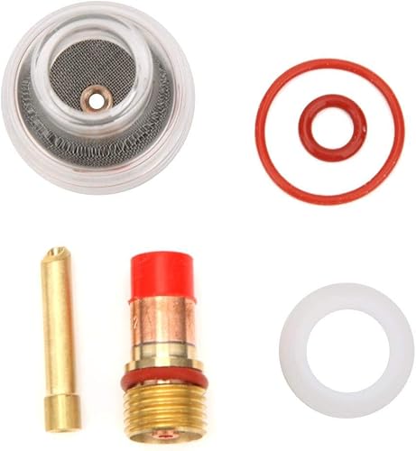 Fafeicy TIG Torch Gas Lens Collet Cup Glass Glass Accessori, Coppa in Vetro con Pinza per Lenti a Gas Torcia per Saldatura Accessori per WP-17/18/26 Accessori(1.6mm) - Honorern