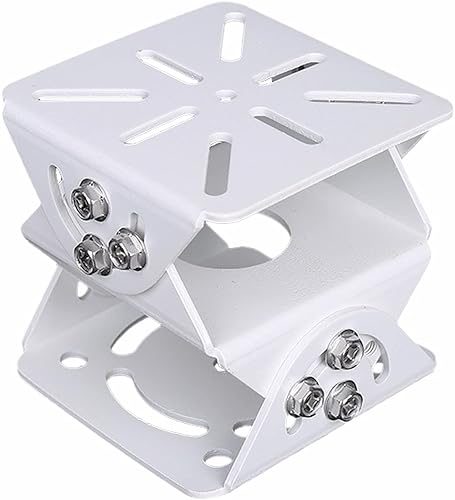 WiTi Supporto snodato universale per telecamera di sicurezza, base in metallo solido regolabile con staffa a 3 assi, connettore adatto per l'installazione di telecamere CCTV - Honorern