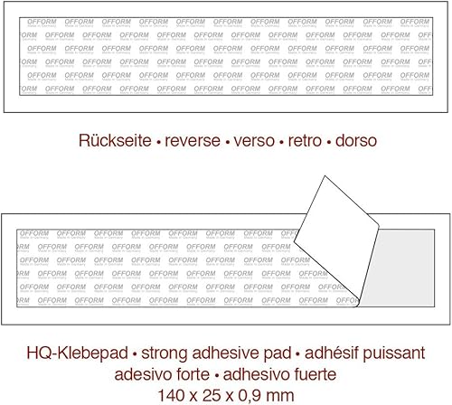 Cartello – Toilette Freccia 160x40 mm Acciaio inox cepillado fino mate autoadesivo No.10174 - Honorern