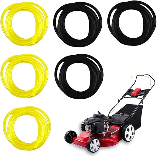 6 Pezzi 1m tubi per carburante, tubo benzina, Tubo di benzina di alta qualità,3 x 5 mm,per motoseghe, soffianti, idropulitrici,tagliabordi e soffiatore - Honorern