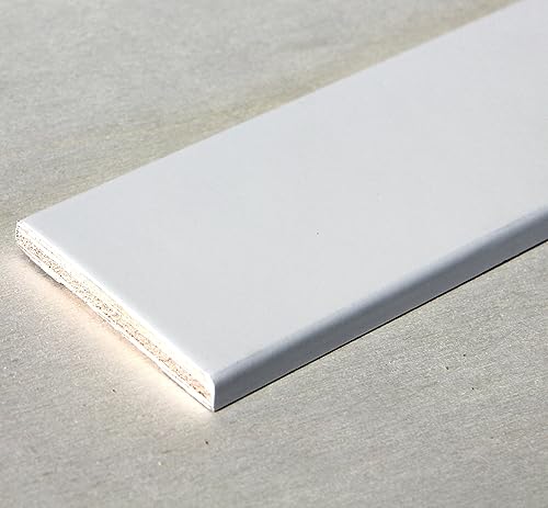 Coprifilo Rivestito In Legno Di Tanganica Laccato Ral 9010 mm. 70X10X2250 pz. 5 (Prezzo Per ml. 11, 25) - Honorern