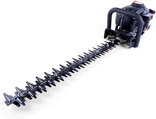 Tagliasiepi a Scoppio, Lunghezza di Taglio 550 mm - Motore a 2 Tempi Miscela di Benzina, 25,4cc, 1CV, FX-MH126, Impugnatura ergonomica, Taglio Orizzontale e Verticale, rumorosità ridotta - Honorern