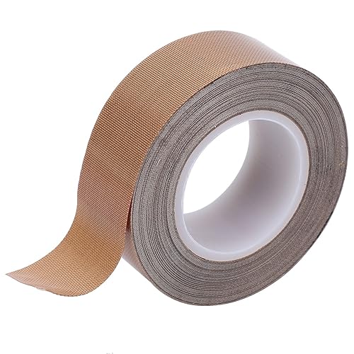 Nastro Adesivo in PTFE Nastro in Teflon Ad Alta Temperatura Strumento Termico Isolante Sigillante Adesivo Ad Alta Temperatura per Sigillatrice Sottovuoto(0.25mm x 50mm x 10m) - Honorern