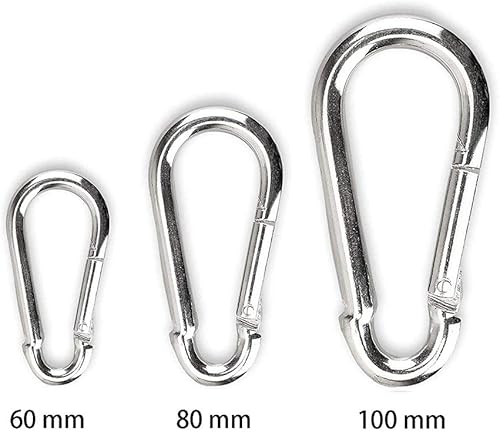 Moschettone di bloccaggio, moschettone per impieghi gravosi, moschettone in acciaio al carbonio zincato - Honorern