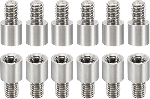 24pz Distanziali M4, Distanziali M4 10+6mm Acciaio inossidabile con Filettatura, Kit Viti Distanziali 4mm ID 6mm OD Adattatori Metrici Maschio Femmina per Circuiti PCB Droni RC - Honorern