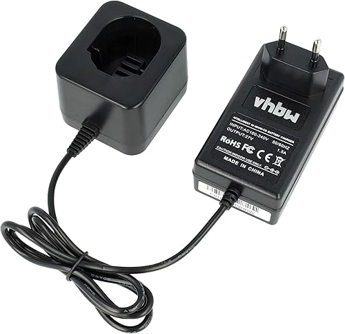 Caricabatteria vhbw 220V compatibile con utensile Black & Decker CD431K2, FS632, GTC390, GTC410, HP331, HP431, KC12, KC1251, KC1251C, KC1251CN - Honorern