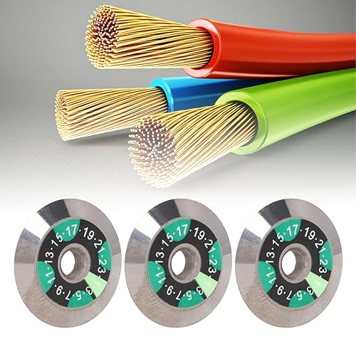 Lama Per Mannaia in Fibra Ottica da 5 Pezzi, Diametro 20 Mm ID 4 Mm Lama Per Mannaia in Fibra di Acciaio al Tungsteno Ultrafine Sostituzione Lama Per Taglierina Per Cavi Ottici - Honorern