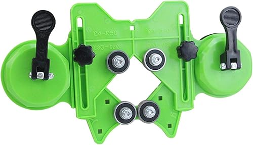Guida per sega a tazza da 4 a 84 mm, per sega a tazza regolabile, per piastrelle e ceramica, piastrelle, vetro, marmo, porcellana (verde) - Honorern