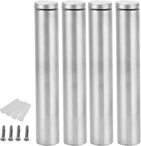 Distanziatore di Vetro - Distanziatori di Vetro in Acciaio Inossidabile 4 Pezzi Vite di Pubblicità in Vetro Distanziatore di Vetro (25 * 150 mm) - Honorern