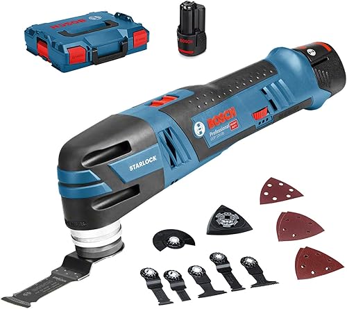 Bosch Professional 06018B5006, Utensile Multifunzione, multicolore, 36 W, 12 V, Set di 15 Pezzi - Honorern