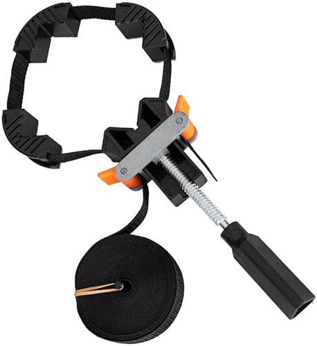 Morsetto Fascia a Cricchetto, Morsetto a Fascia Angolare, Multifunzione Morsetto a Fascia, Rapido Regolabile per Cornici e Cassetti in Legno - Honorern