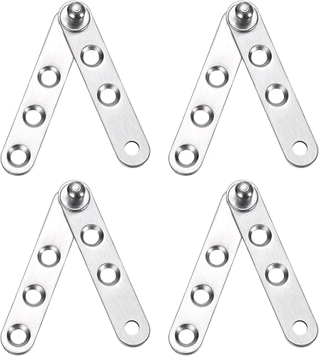 4pz Piccolo Acciaio Inox 360° Girevole Nascosto Cerniere Porta Perno Cerniere Acciaio Inox Cassetto Finestra Porta Accessori per Armadi - Honorern