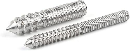 Viti Metalliche 5 pz M4/M5/M6/M8/M10/M12 Bulloni Gancio Filettati a Doppia Testa Bulloni a Doppia Testa Viti autofilettanti per Mobili Vite in Acciaio Inossidabile 304(M8*30) - Honorern