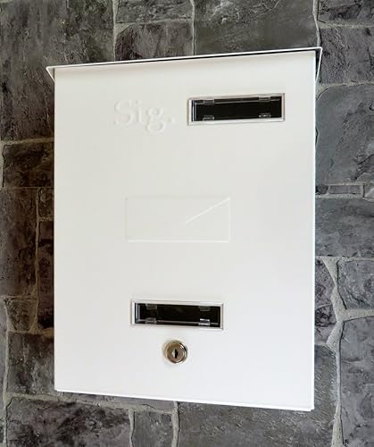 VE.CA-ITALY CASSETTA POSTALE MADE IN ITALY PORTA RIVISTE 100% IMPERMEABILE dimenzione 34X22X7,5 CM (Rame bucciato nero) - Honorern