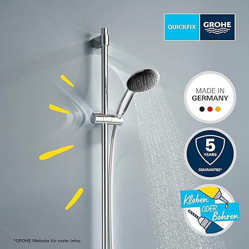 Grohe Vitalio Start 110 Set asta doccia a 3 getti (Rain, Jet, Massage), 26956001 - Honorern