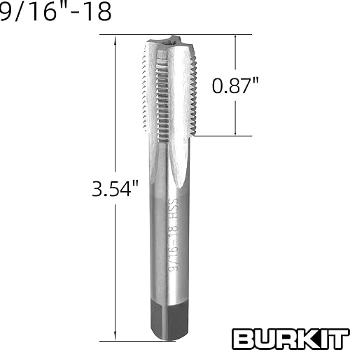 9/16 '-18 UNF Maschio e Die Set mano destra, 9/16 x 18 UNF Filettatura Macchina Tap e Round Die - Honorern