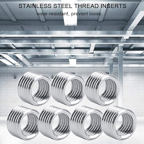 100Pcs Filo Inserto Filo M4 Filo di Riparazione In Acciaio Inox SS304 Inserto Filettato Filo A Spirale Inserto Inserto Elicoidale Assortimento Inserto Filettato Elicoidale(M4*0.7 - Honorern