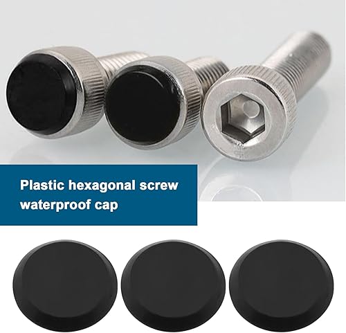 50PCS Tappo Di Copertura Per Viti A Testa Esagonale Tappo Per Viti A Testa Esagonale Per Mobili Viti A Brugola Tappi Di Protezione In Plastica Per Apparecchiature Meccaniche Automotive Nero M6 - Honorern