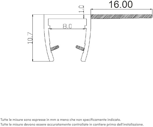 GUARNIZIONE PER BOX DOCCIA E VETRO 200cm ALETTA MORBIDA 16mm TRASPARENTE - Honorern