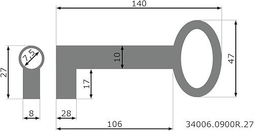 ferro arrugginito chiave molto grande 140 - qualità Stilmelange in Europa dal 1998 - Honorern