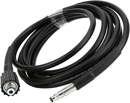 Tubo flessibile per idropulitrice ad alta pressione da 5 m, connettore filettato M22 flessibile e resistente alle pieghe di ricambio, 5800 psi per idropulitrice - Honorern