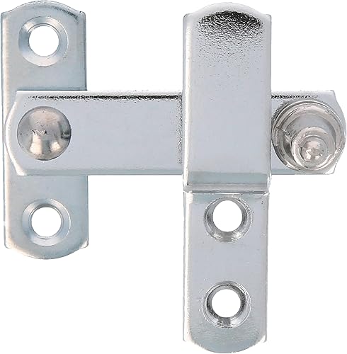 Amig - Bretella in stile rustico | Persiane lisce in acciaio | Ideale per interni ed esterni | 60x46 mm, Cromo opaco, Acciaio - Honorern