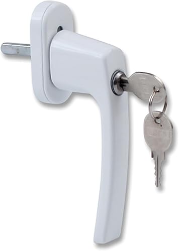 Maniglia per finestra con serratura aggiornata Maniglia per finestra in alluminio Maniglia per porta del balcone Serratura per bambini con chiave e viti Serratura per finestra - Honorern