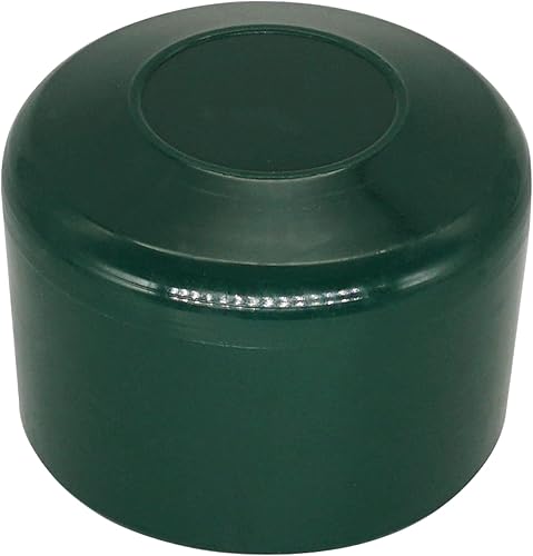 SKIR'CO (20 pezzi) tappi per pali di recinzione, tappi rotondi in plastica verde da 38 mm per pali di recinzione rotondi, coperture per pali di recinzione, verde muschio RAL 6005 - Honorern
