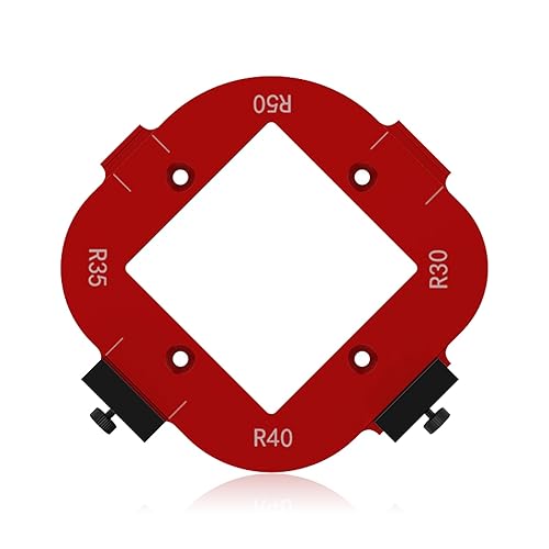 Stencil per fresatura a raggio d'angolo, in lega di alluminio, modello R10-50, lavorazione del legno Corner Radius Jig,fresa stencil Radiu Jig Router Template, fresa per taglio ad arco, strumento - Honorern