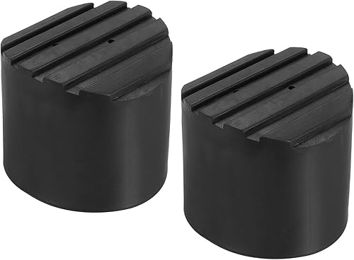 Scaletta Antiscivolo Piedi 3,4'/85mm 2pz Gomma Rotondo Piedino Protettivo Tappetino Cuscino Ricambio per Telescopico Pieghevole Estensibile Protezione Nero - Honorern