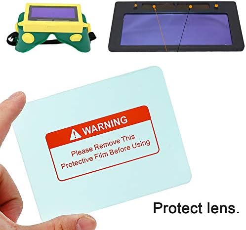 10 Pezzi Copriobiettivo per Casco per Saldatura Piastra Protettiva Trasparente Protezione di Ricambio per Lenti per Saldatura 116 X 90 Mm - Honorern