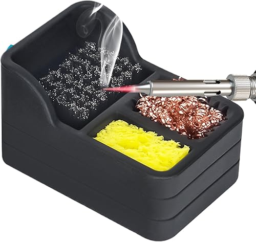 Spugna per saldatore, lana di ottone saldato | Kit di pulizia portatile per punte di saldatura,Pulitore per punte per bobine in ottone, spazzola in acciaio per pulizia densa per riparazioni elettronic - Honorern