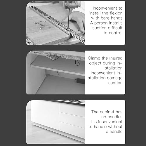 2 Pezzi Morsetti di Fissaggio per L'installazione Frontale del Cassetto Clip di Montaggio Frontali del Cassetto per la Lavorazione del Legno - Honorern