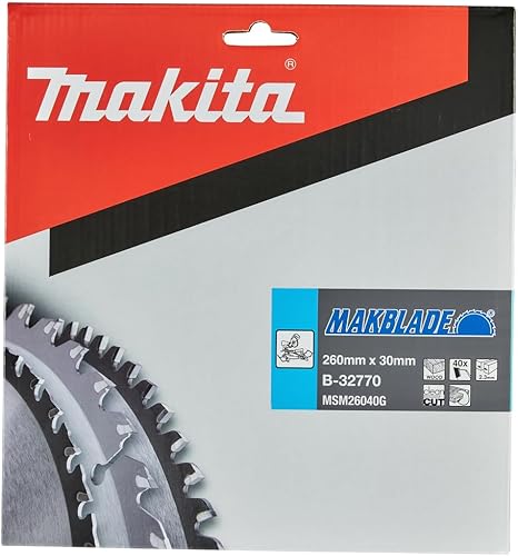 Makita B-32770 Lama Sega Circolare T.C.T. 260x30mm 40T Legno - Honorern