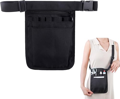 Marsupio da lavoro al dettaglio, organizer da donna per infermiere, borsa da lavoro, cintura regolabile con scomparti multipli per forbici, set di accessori per la cura degli attrezzi da donna e uomo - Honorern