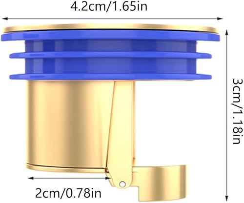 2 tappi anti-schiena, per scarico del pavimento della doccia, per scarico del pavimento della doccia (argentato) - Honorern