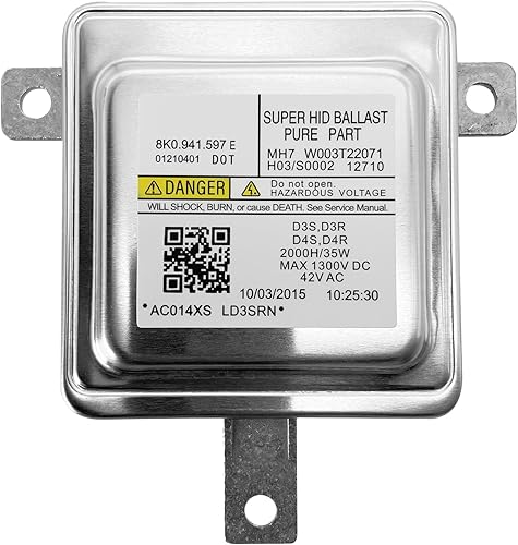 Ballast 8K0941597E D3S/D3R D4S/D4R Xenon Hid Faro Centralina Ballast Compatibile con AUDI A1 A3 A4 A5 A6 A7 A8 Q3 Q5 Q7 - Honorern