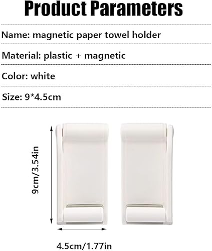 Porta Carta Igienica Magnetico - Asciugamani in Plastica per Cucina E Bagno Rotolo Regolabile - Honorern