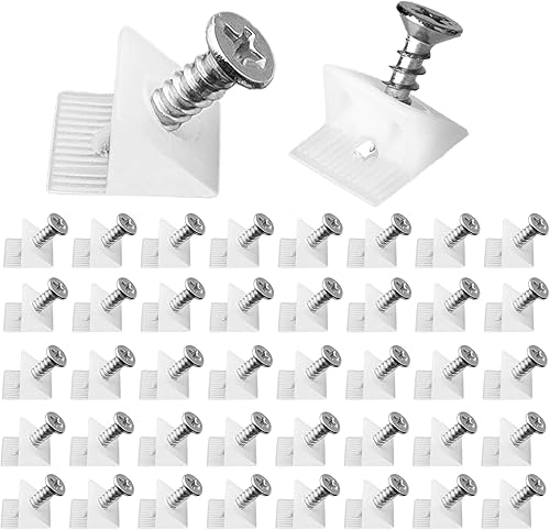 120 Pezzi Cunei di Fissaggio Stabilizzatori, Riparazione Cunei per Mobili per Ripara Cassetti, Cunei Mobili de Cassetto con Viti, Cunei di Cassetto pour Inferiore Riparazione Cedimenti - Honorern