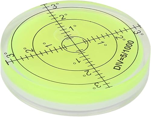 Precision Bullseye 60 Mm Bolla Rotonda Livella a Bolla Circolare Bullseye Livella Inclinometri Bolla Orizzontale Strumenti Topografici Strumento di Misurazione con Scala per Fotocamera Bilancia Piatta - Honorern