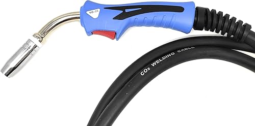 ELCAN Torcia per saldatura a filo professionale da 4 metri MIG MAG 25AK con connettore euro per saldatrice a gas semiautomatica raffreddata ad aria (torcia MB25) - Honorern