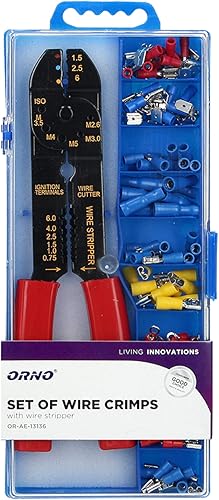 AE-13136 Capicorda Elettrici Multicolori con una Pinza a Crimpare (con una pinza a crimpare) - Honorern