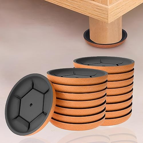XSQD 16 Pz Mobili Pads Protezione Pavimento, Riduzione rumore Sliding Pad, Spessore Mobili Sliders Rail, Riutilizzabile Tappetino Protezione Pavimento, Adatto per Armadi, Divani, Sedie Tappetini Piedi - Honorern