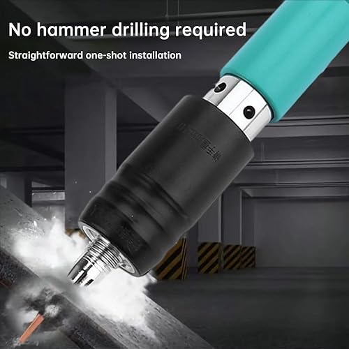 Sparachiodi,Pistola Sparachiodi,Spara Chiodi Per Cemento E Ferro,Portatile Nail Gun Regolabile con 200 Chiodi(7.3mm) Occhiali di Protezione e Custodia in Plastica Portatile per fissare (Arancione) - Honorern