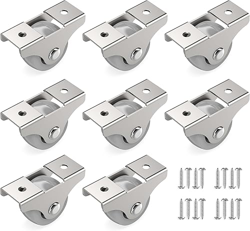 Set di 8 Ruote fisse di piccole dimensioni per mobili da interno 25 mm - fino a 10 kg per ruota - per carichi pesanti per carrelli - Honorern